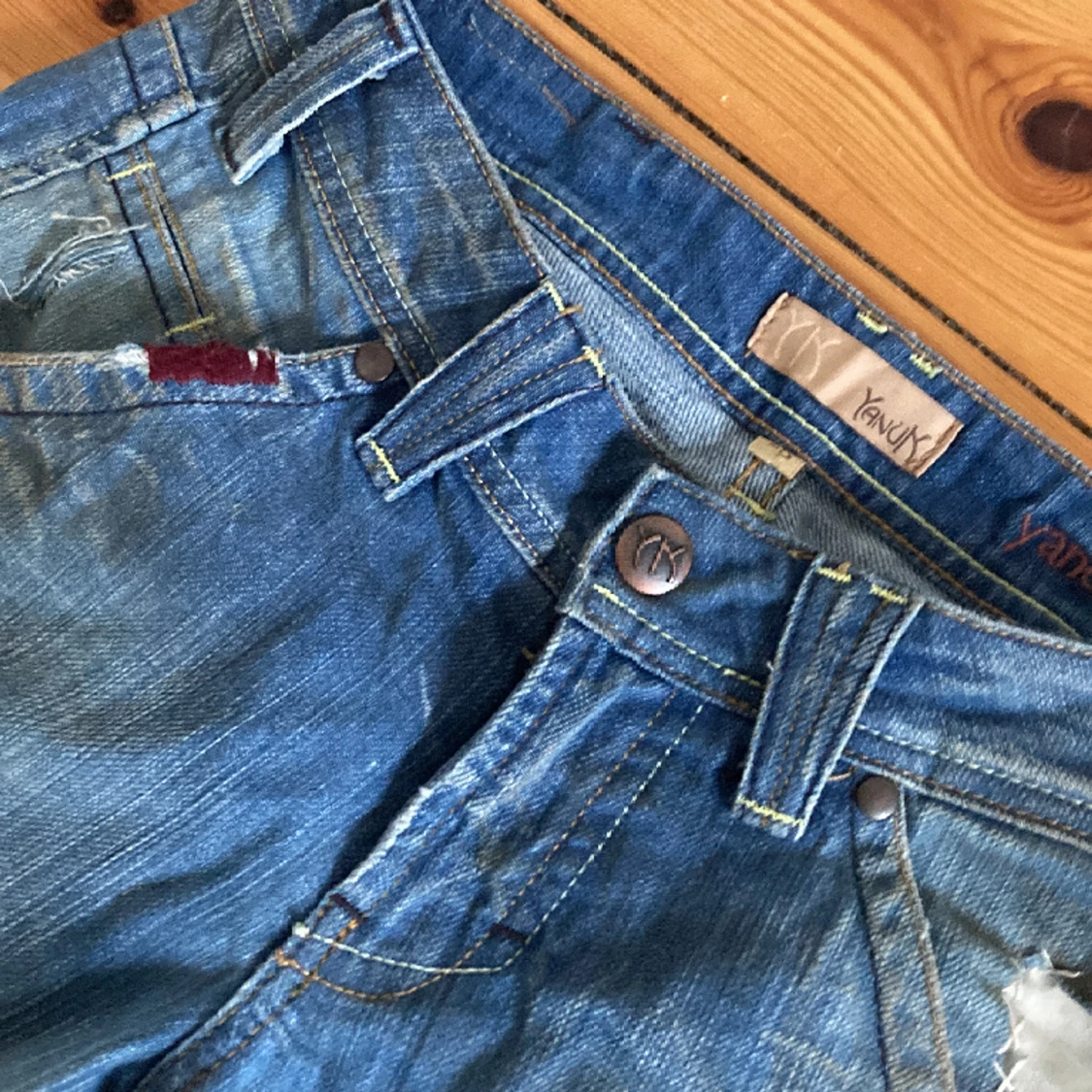 Skitsnygga y2k jeans som jag köpte i usa, älskar men passar mig inte längre💞 - 90