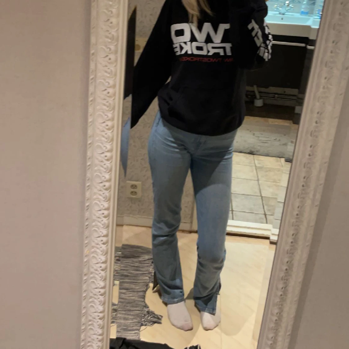 Jeans med slits - 90