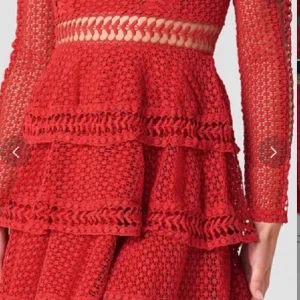 Crochet Dot Dress in Red. LinnAhlborgXNa-Kd - Crochet Dot Dress in Red  So elegant crochet dress. Completely new with tags. Selling it because it is not my size anymore. Fits midsummer celebration, birthdays or even as an everyday dress. Never worn before with ALL tags