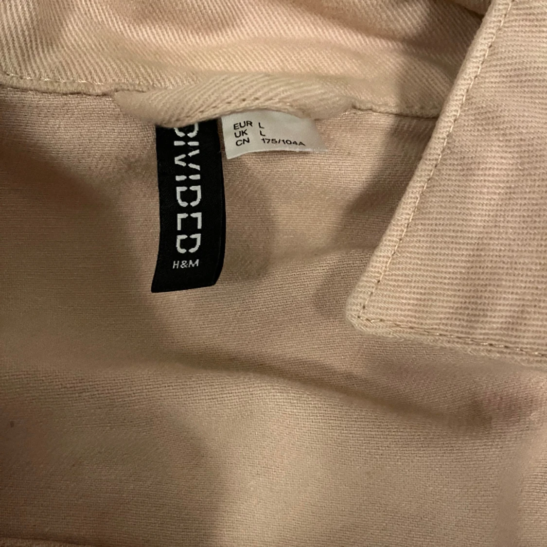 Beige jeansjacka - 90