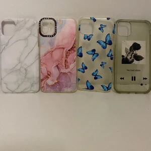 iPhone skall  - De två i mitten är helt nya och de två på sidan är använda  iPhone 11 1 Iphon skall kostar 15kr och alla kostar 50kr