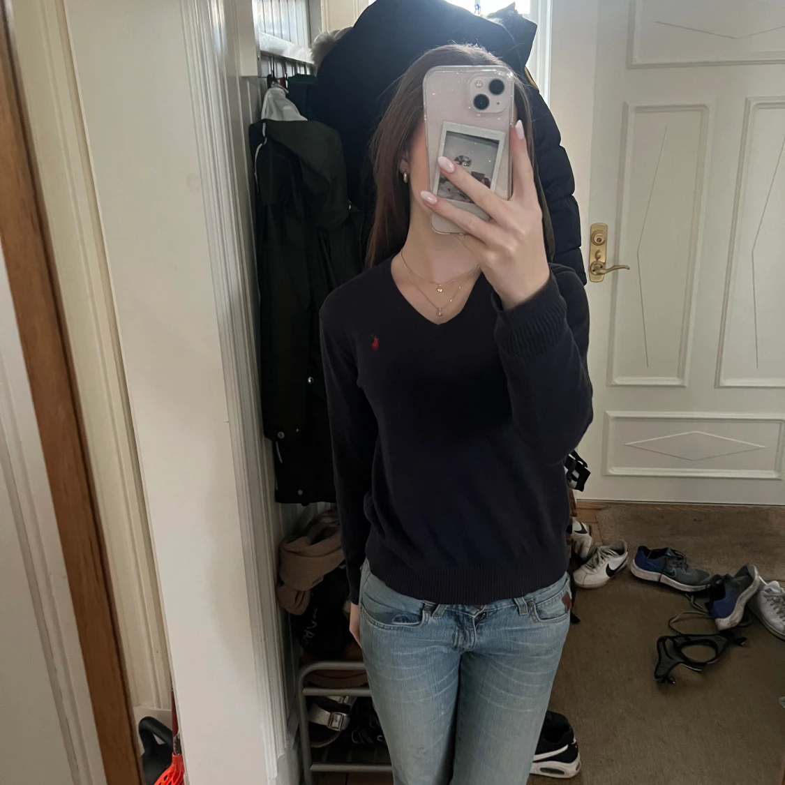 Mörkblå Ralph lauren tröja