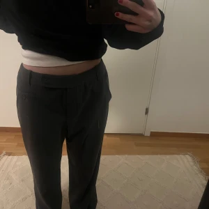 Kostym byxor!  - Super snygga low waisted kostymbyxor från märket Larry Levine. Köpta second hand men har inga defekter, dvs i topp skick! 