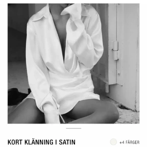 Satinklänning  - Superfin klänning från Zara i satin. Endast använd 1 gång 💞💞(lånad bild)