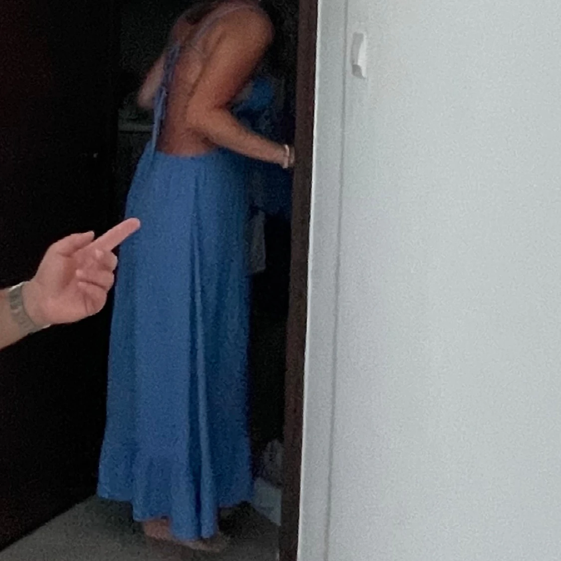 Ursnygg blå sommarklänning  - 91