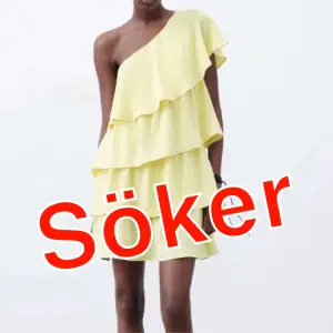 SÖKER denna gula Zara klänning i storlek S kan betala Max 700kr