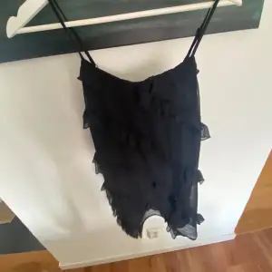 INTRESSEKOLL!!!  en svart klänning med volanger på❣️ användes bara någon timme under julafton och tycker nu att det inte längre passar på mig💘