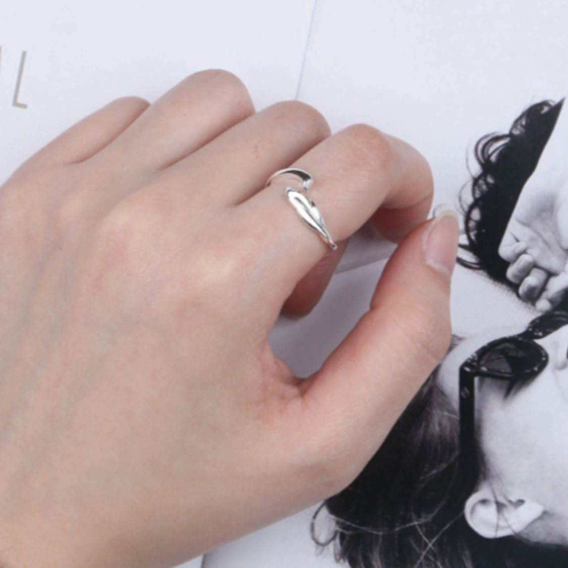 925 Silverpläterade Ring  - 90