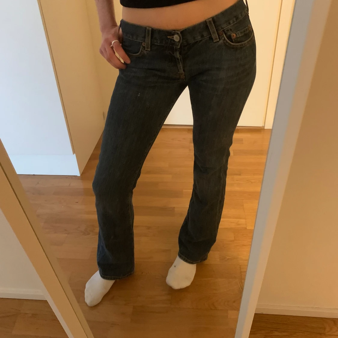 Lågmidjade jeans
