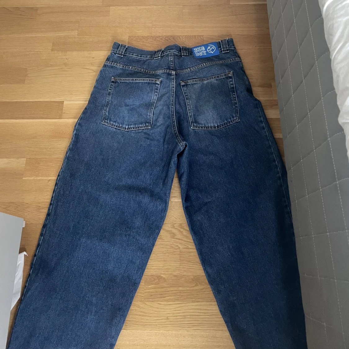 Big boy jeans, mörkblå  - 90