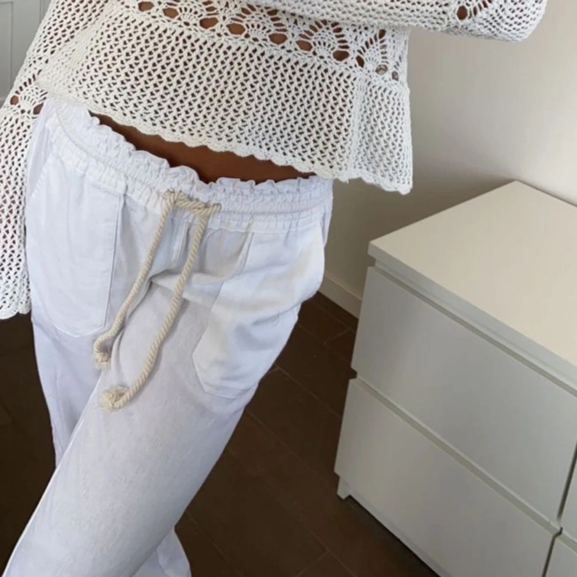 Roxy linnebyxor vita!