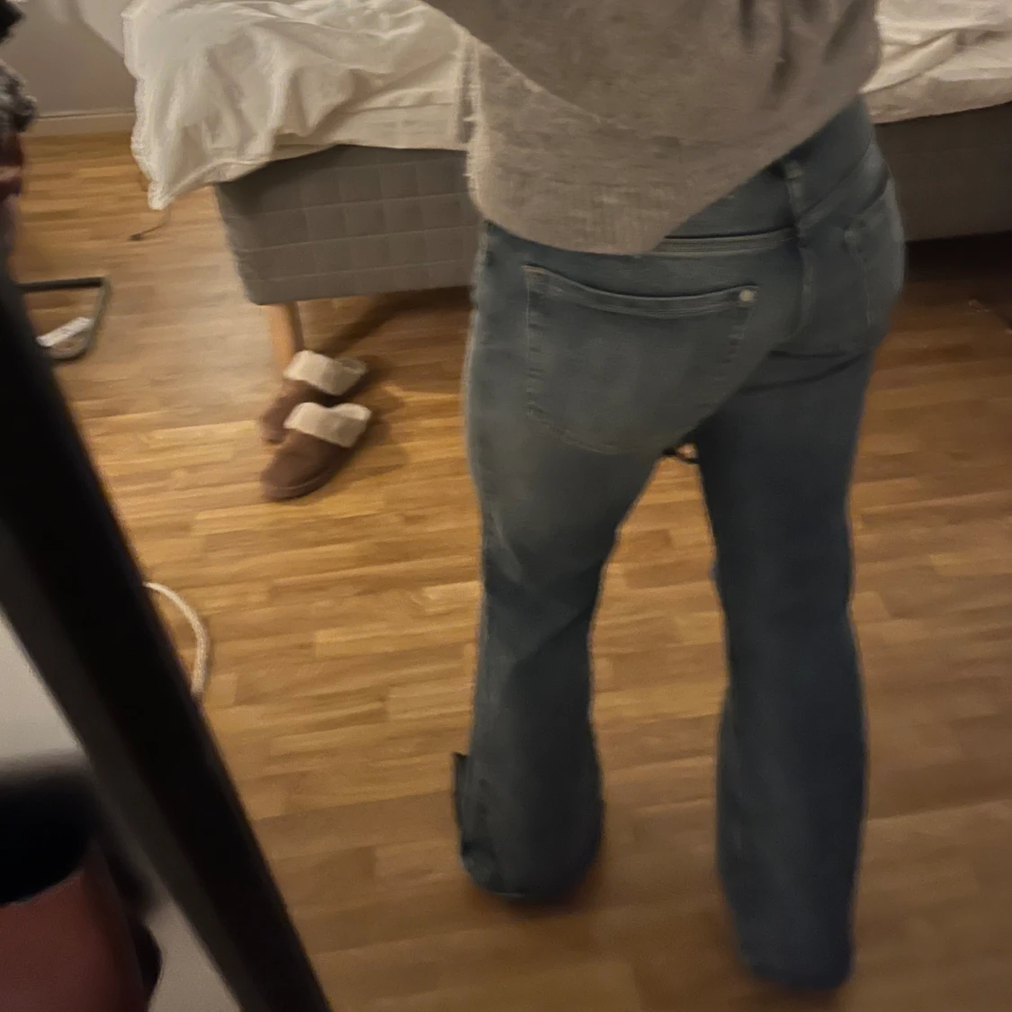 Jeans Lågmidjade bootcat  - 92