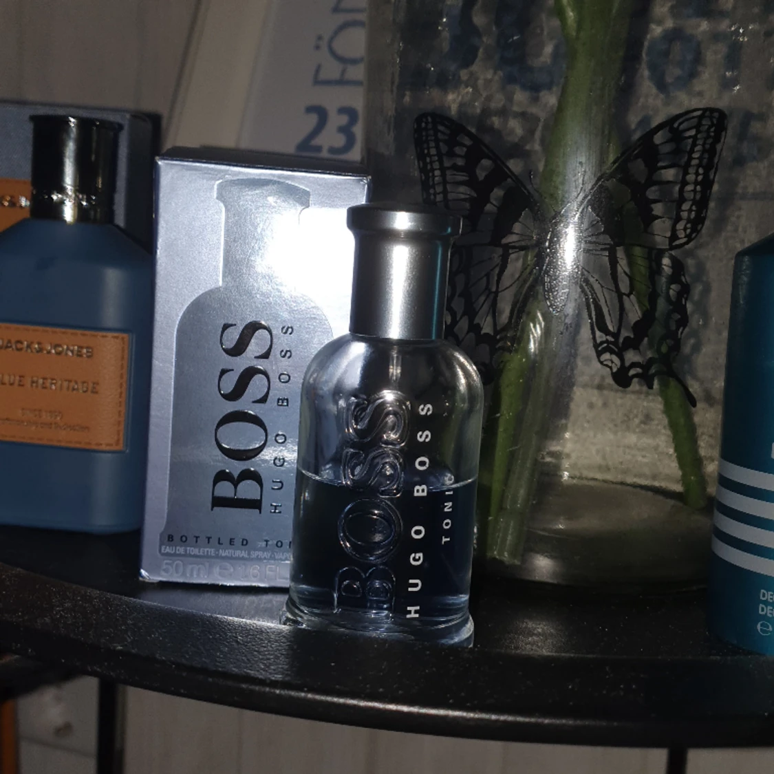 2 parfymer en jack & jones Blue Heritage Hugo Boss Tonic En deo jean paul  - 90