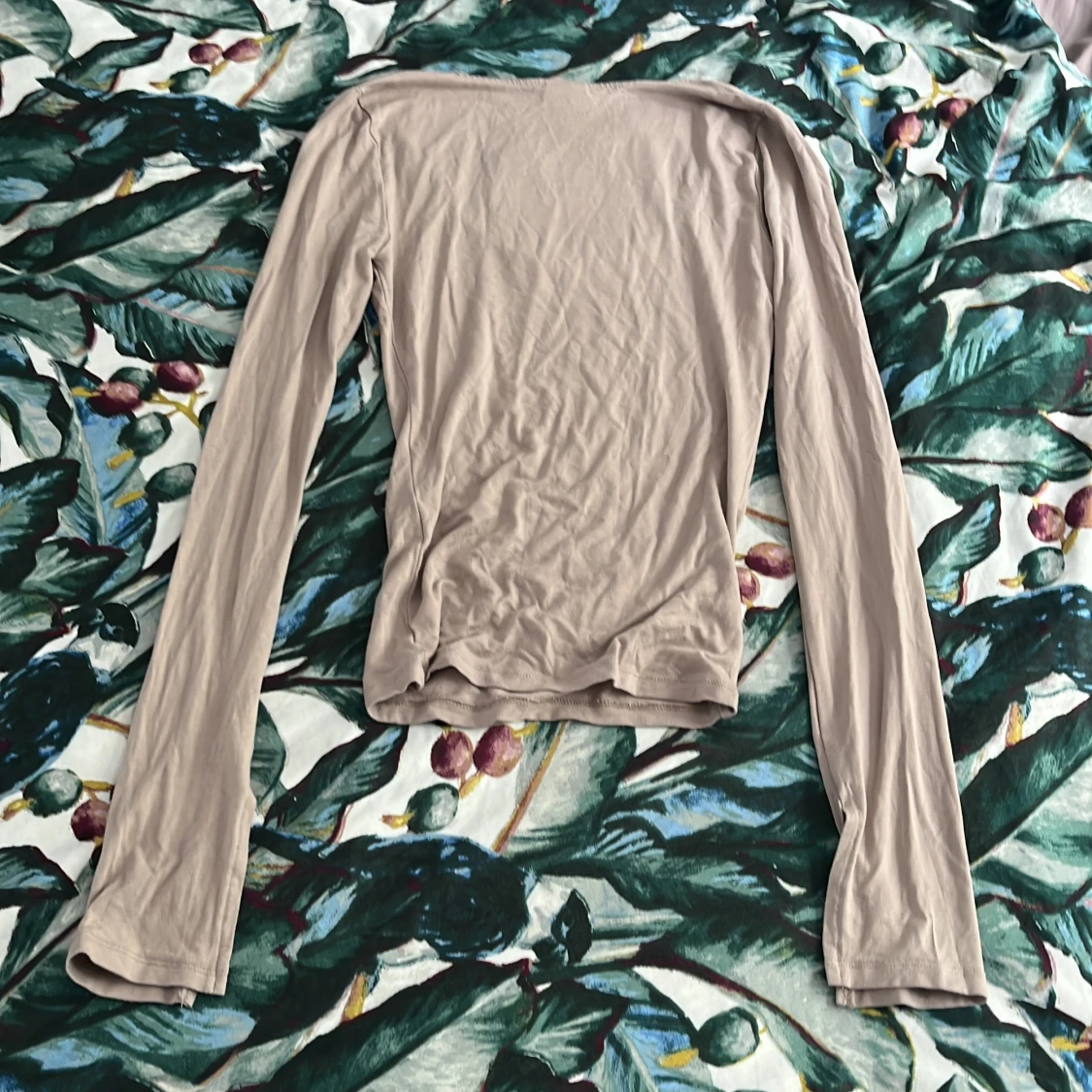  Långärmad tröja beige  - 90