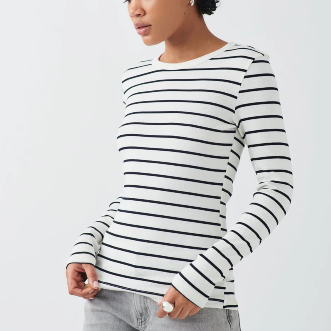 Randig långärmad - 90