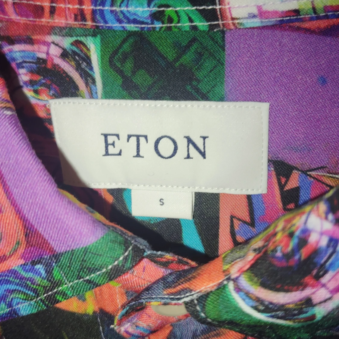 Eton skjorta M - Happy Mondays  - 91