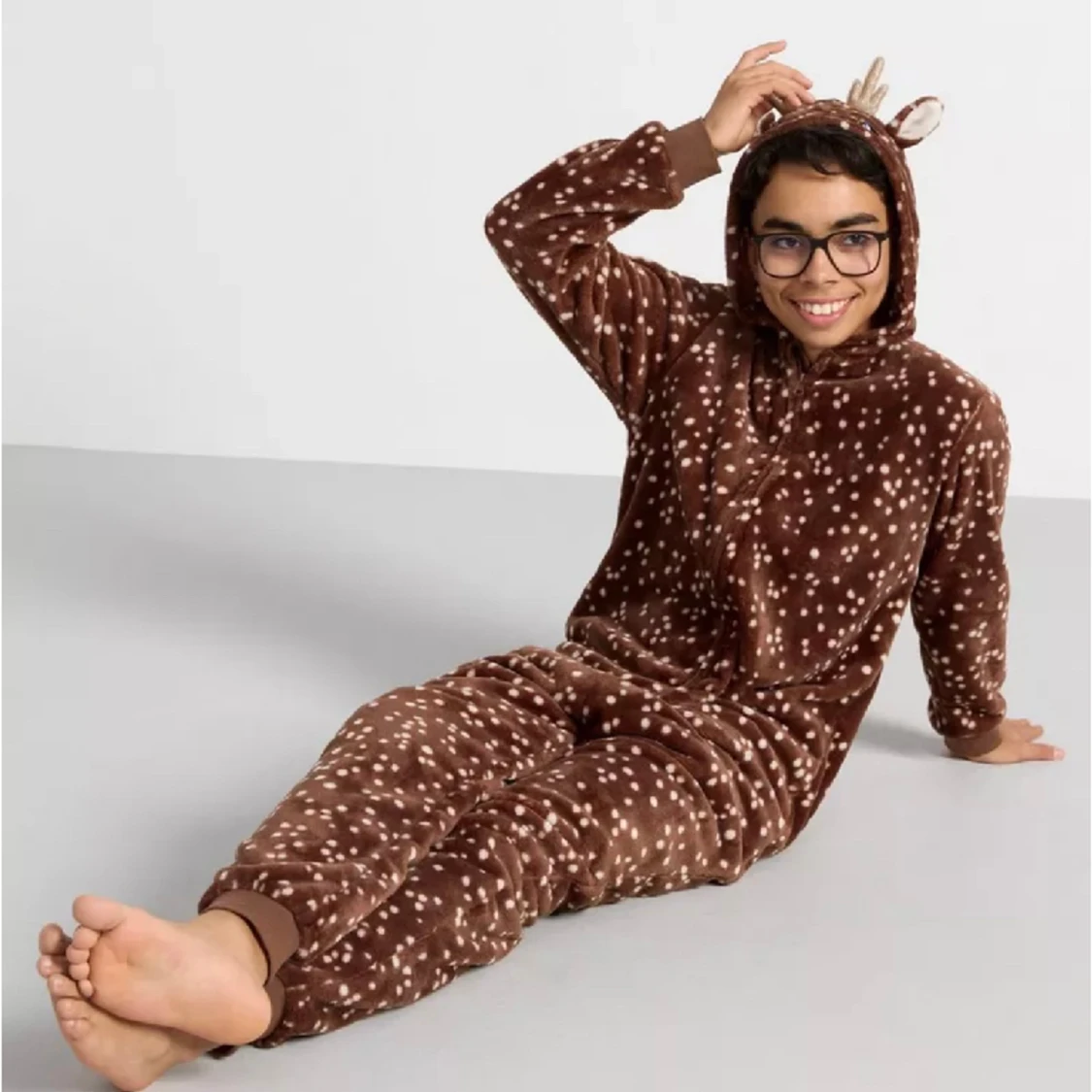 Fin rendräkt vit och brun - 90