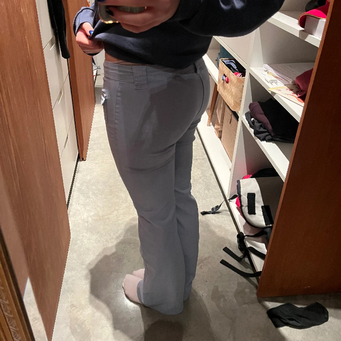 Lågmidjade hm byxor - 90