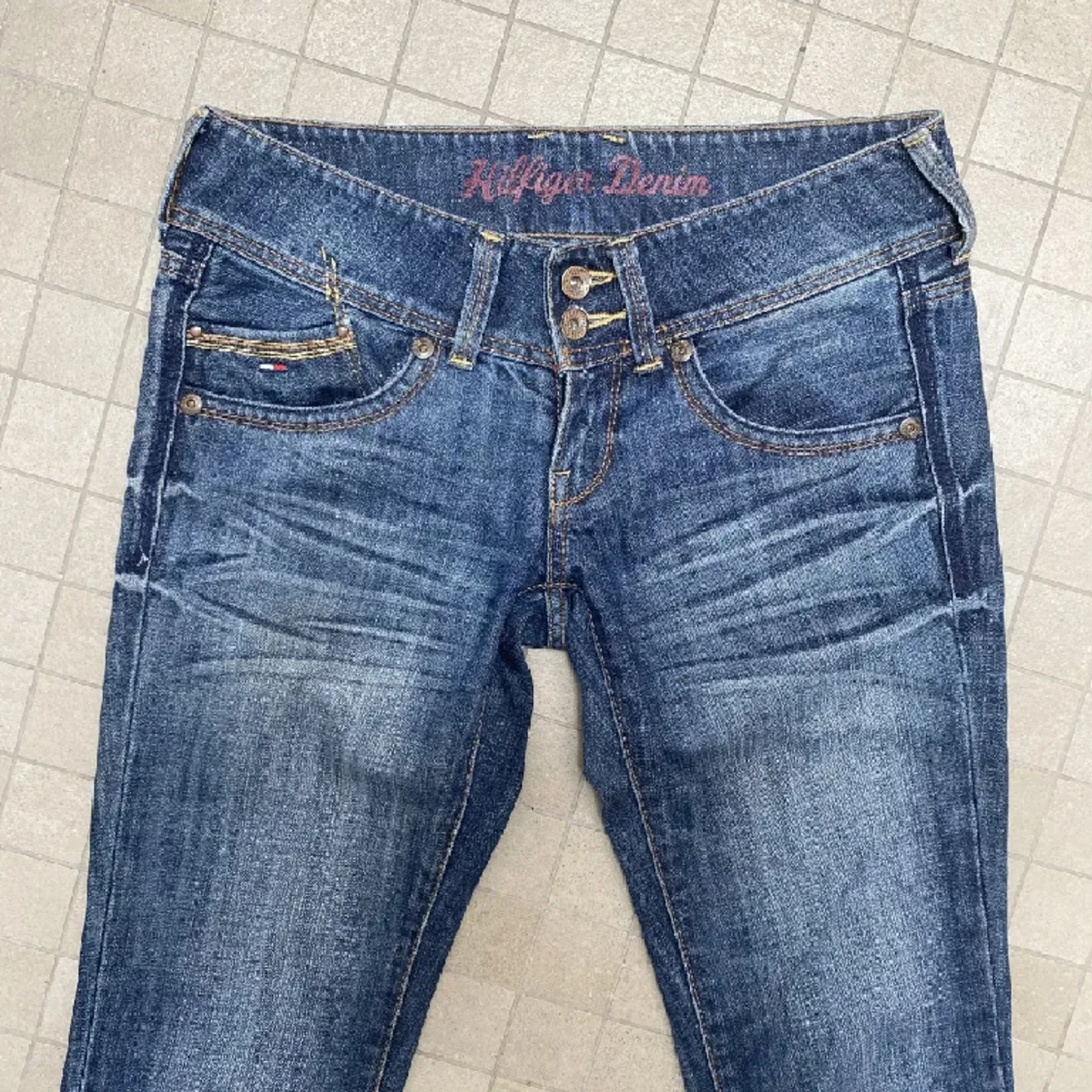 Lågmidjade bootcut jeans  - 90