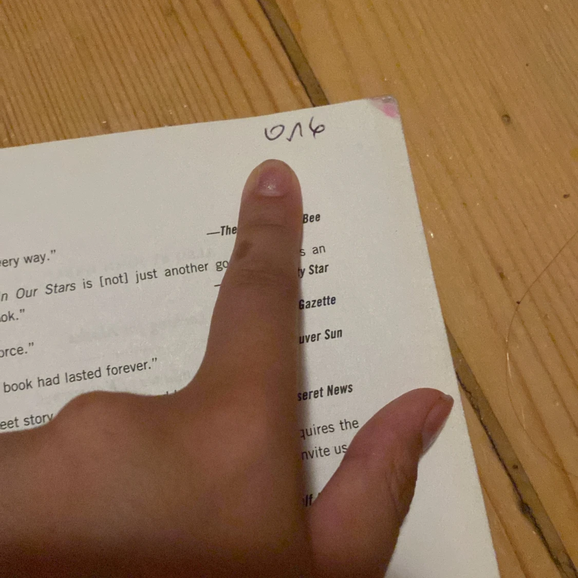 The fualt in our stars  - 91