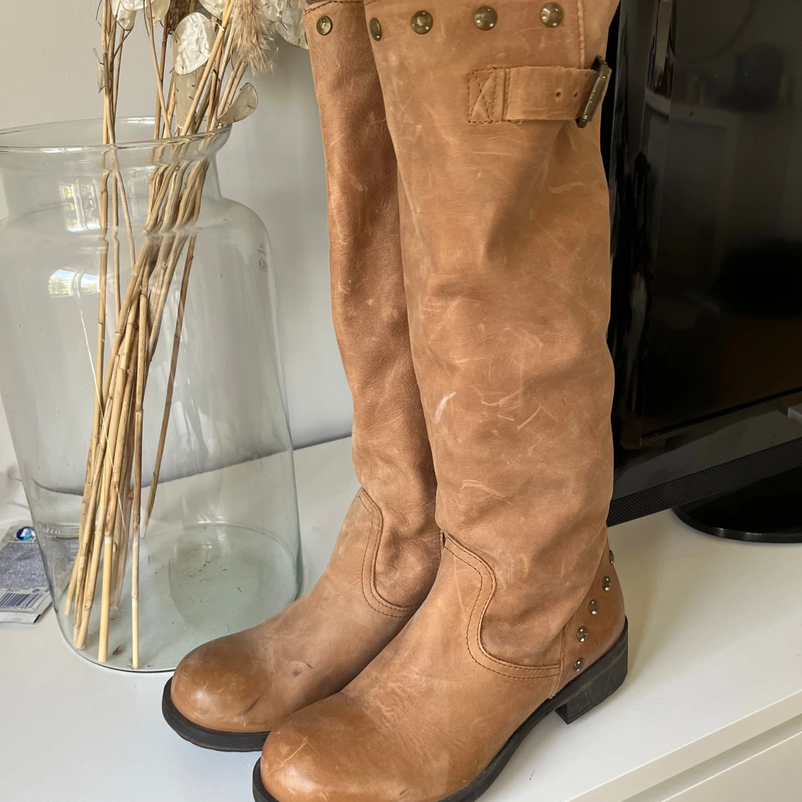 Stövlar i äkta läder  - 90