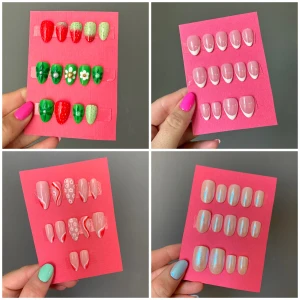 Press on nails  - Press on nails (lösnaglar) efter dina önskemål. Du väljer själv design, form på naglarna och storlekar. Pris mellan 100-200 beroende på design du önskar. ❤️🌸💅🏼