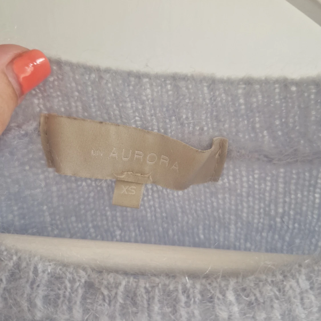 Himmelsblå Aurora mohairtröja - 90