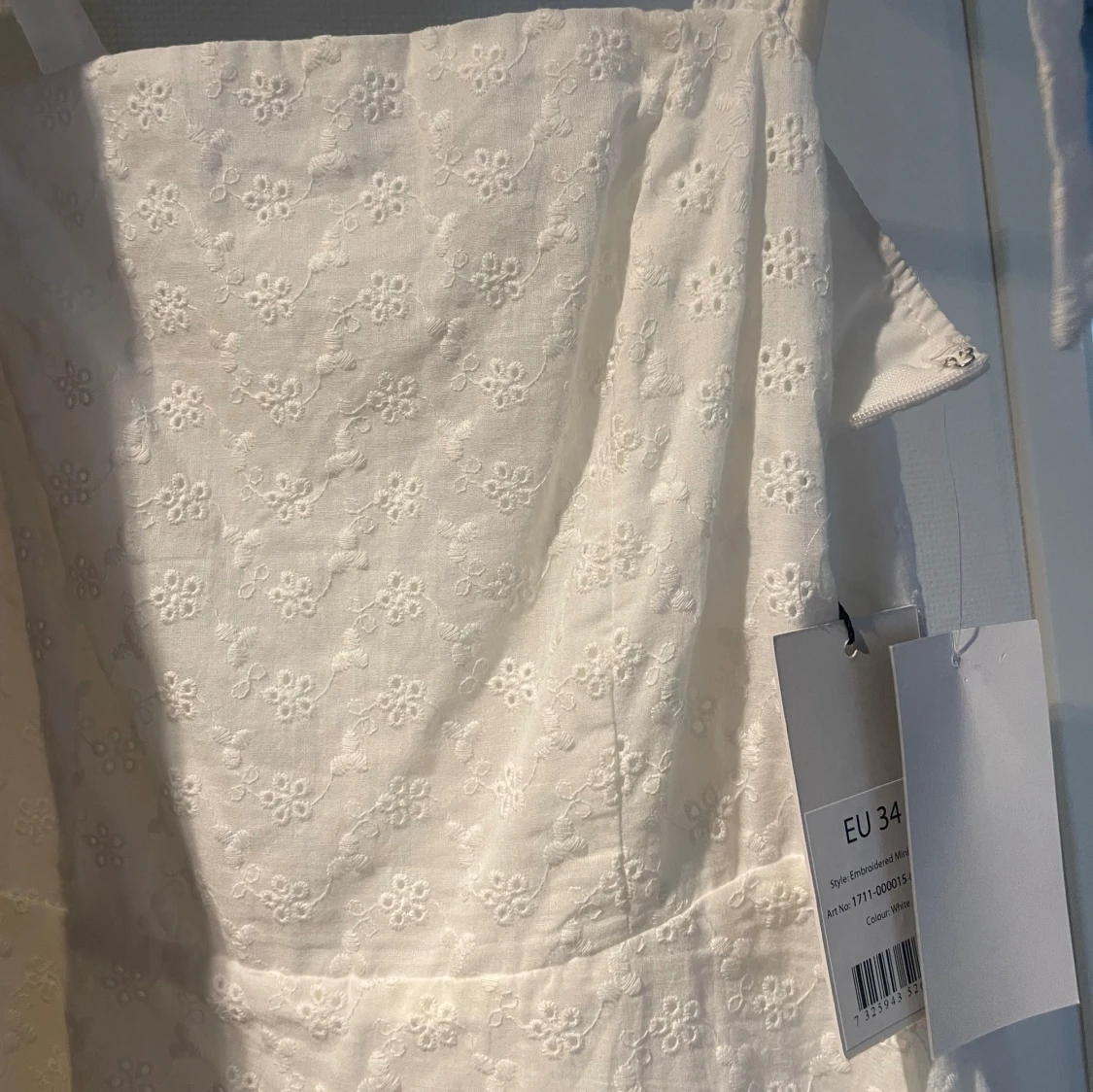Ny vit kortklänning - 92