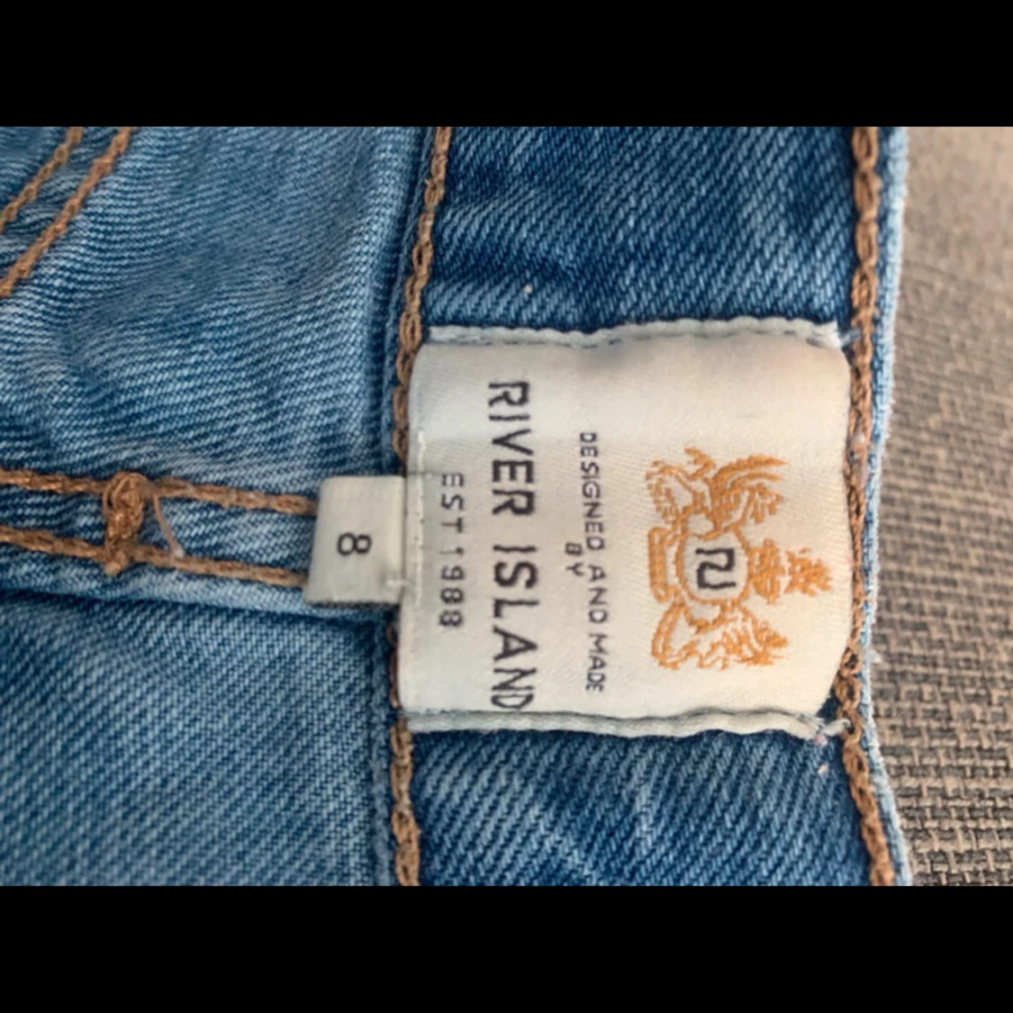 Lågmidjad jeansshorts - 90