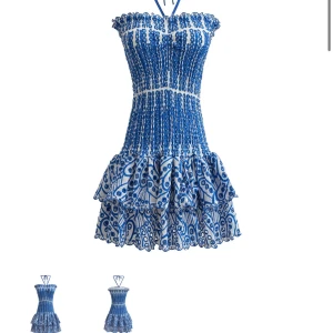 blå klänning - säljer denna blåvita supersöta klänningen från design by amor💕 den är endast provad. Kontakta gärna vid frågor💋