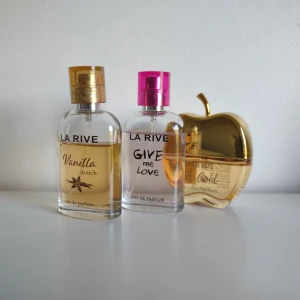 ❤️Parfymbundle❤️ - Ett paket av tre olika parfymer  ✨Alla aldrig använda✨ -La Rive, Vanilla -La Rive, Give me love  -Fl*r de Mayo, Ms. Gold 