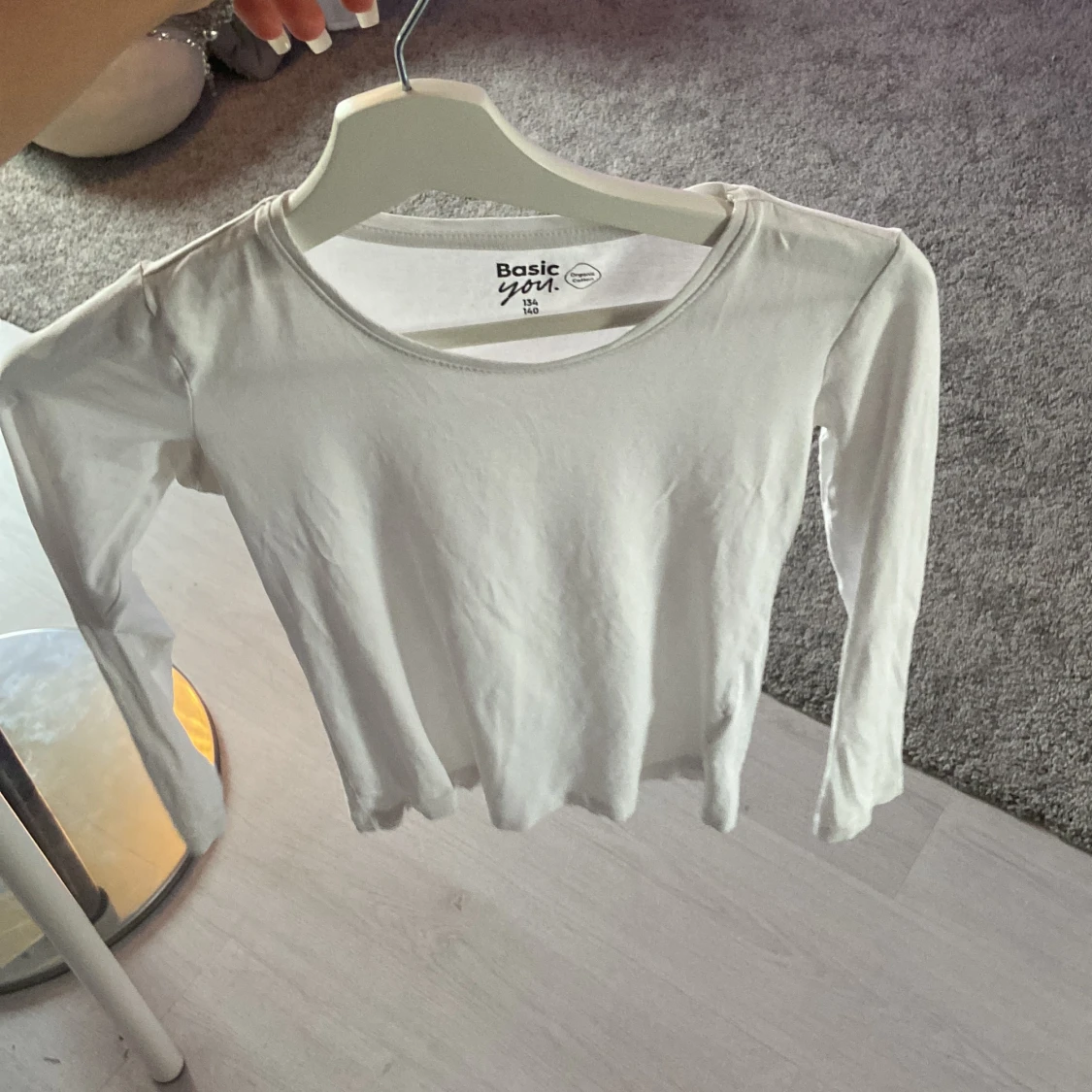 Vit långärmad tröja från Basic You