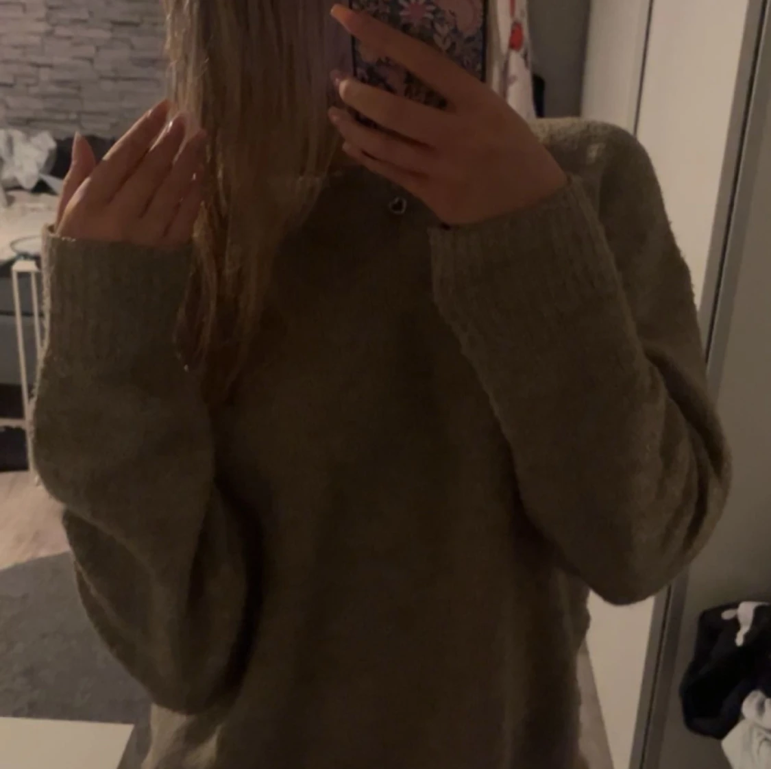 Fin stickad tröja  - 90