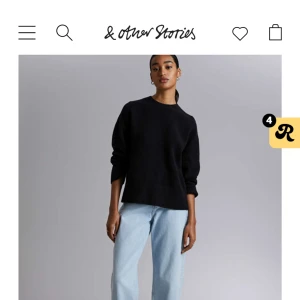 Stickad tröja &otherstories  - Fin stickad svart tröja från &otherstories.