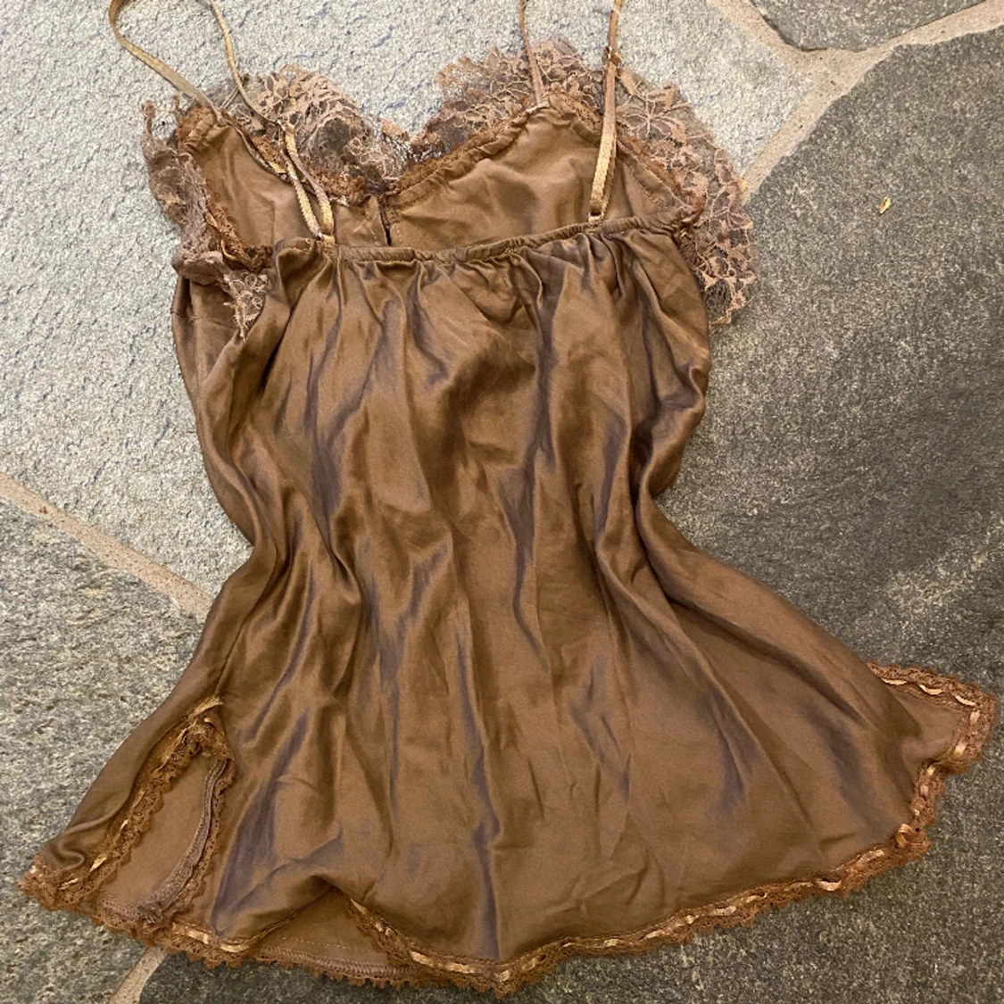 Vintage linne med krås - 90