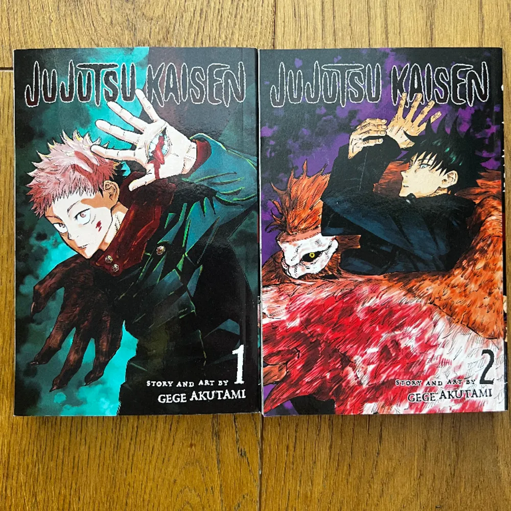 Säljer jujutsu kaisen manga volym 1&2 för 85kr styck eller båda för 150kr. Övrigt.