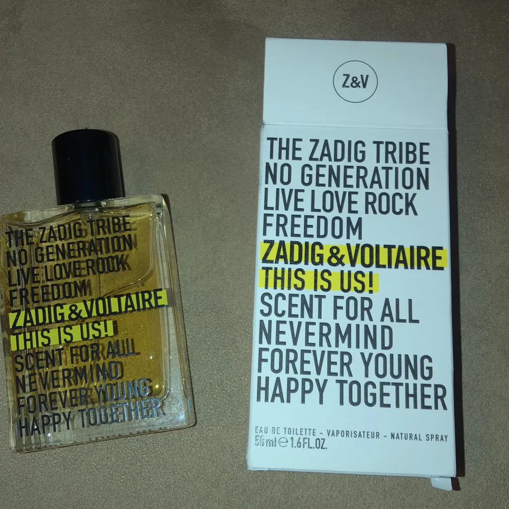 Zadig & Voltaire parfymen ”This is us” bara använt ett fåtal gånger. Säljer då jag fick en annan i julklapp. 50 ml. Accessoarer.