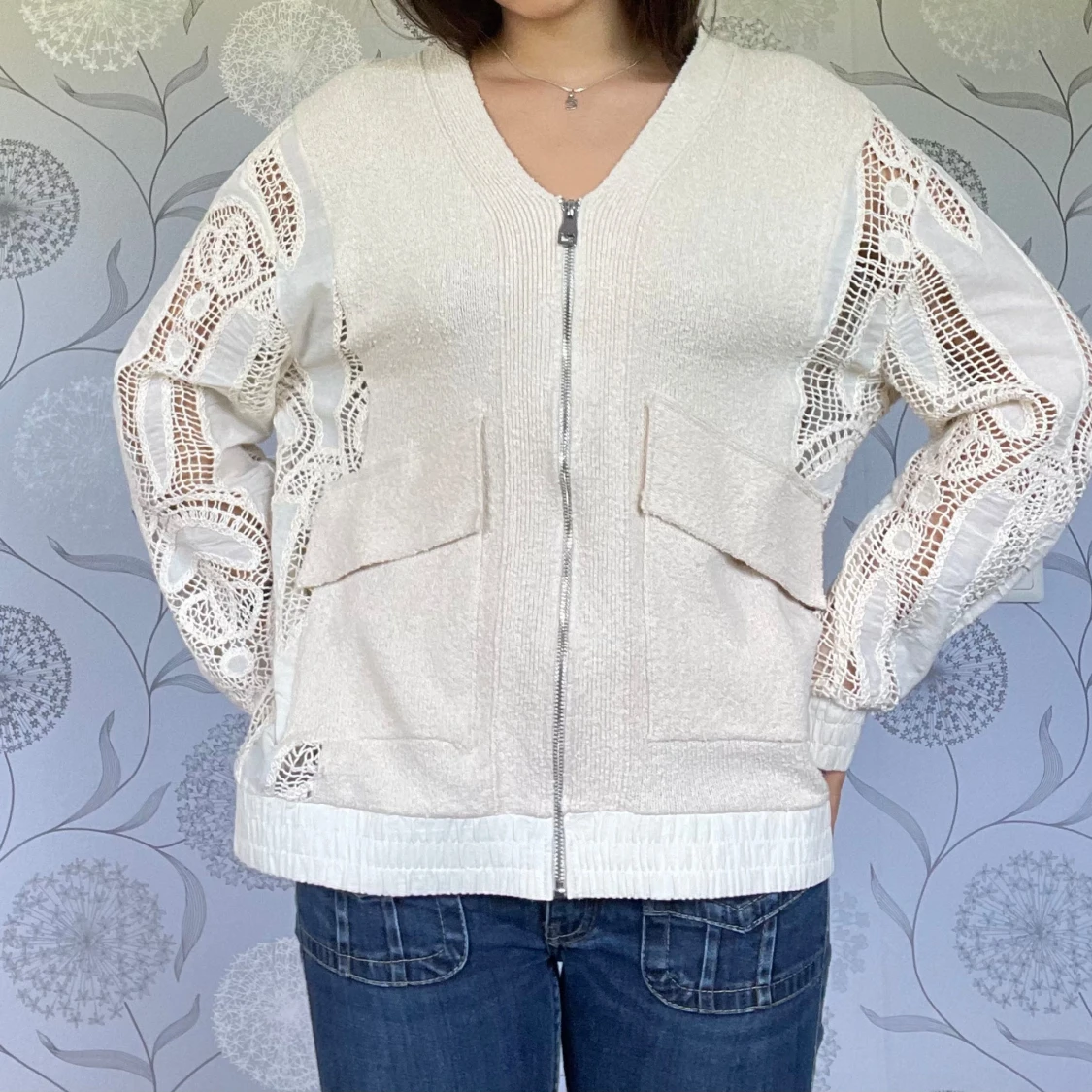 Mönstrad kofta - 90