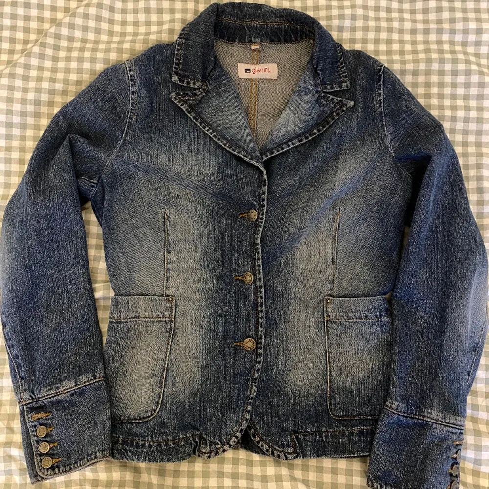 Vintage denim kavaj. Kostymer.