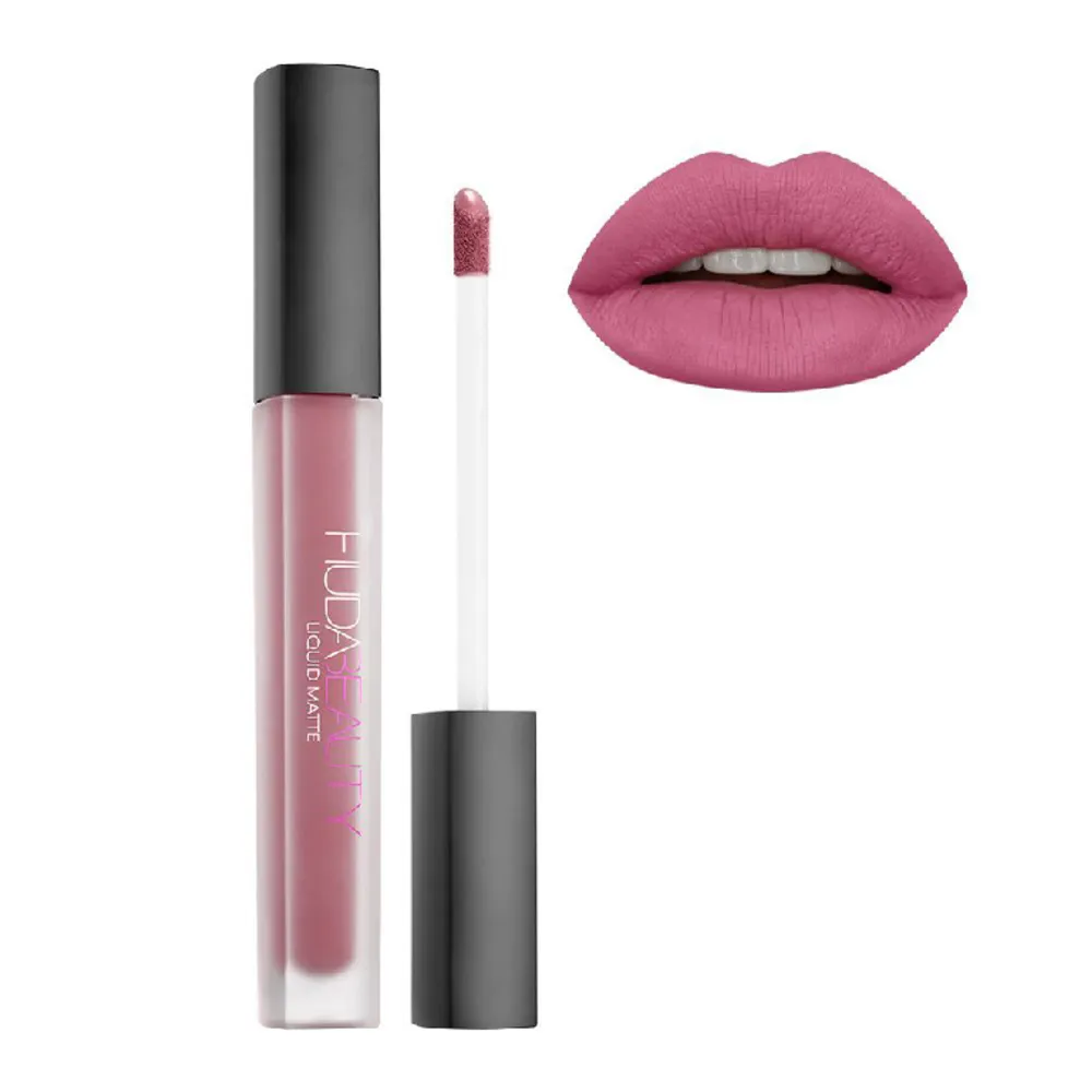 Aldrig använd! HudaBeauty Liquid Matte Lipstick i färgen Gossip Gurl. En superfin rosa färg! Full size.. Övrigt.