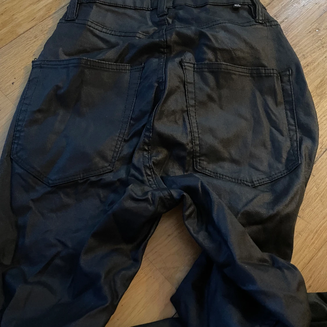 Skinny skinn/fake läder jeans - 91