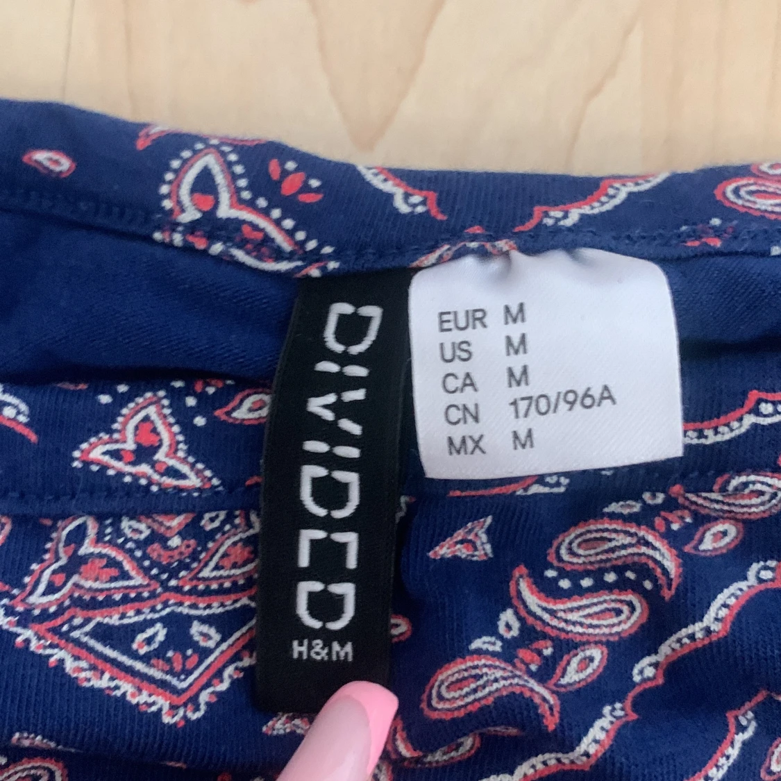 Mönstrad linnetopp från H&M Divided - 90