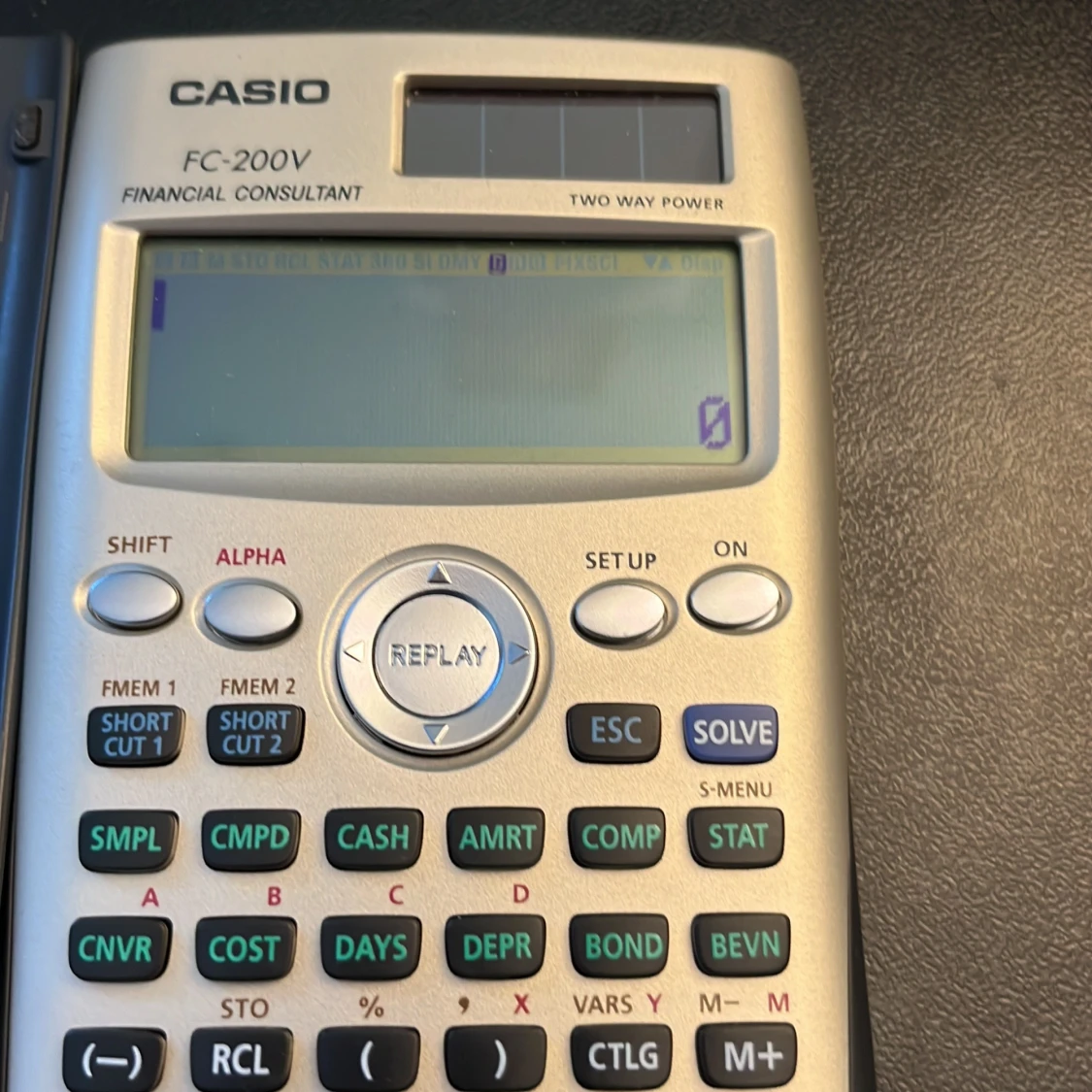 Casio FC-200V finans miniräknare - 91