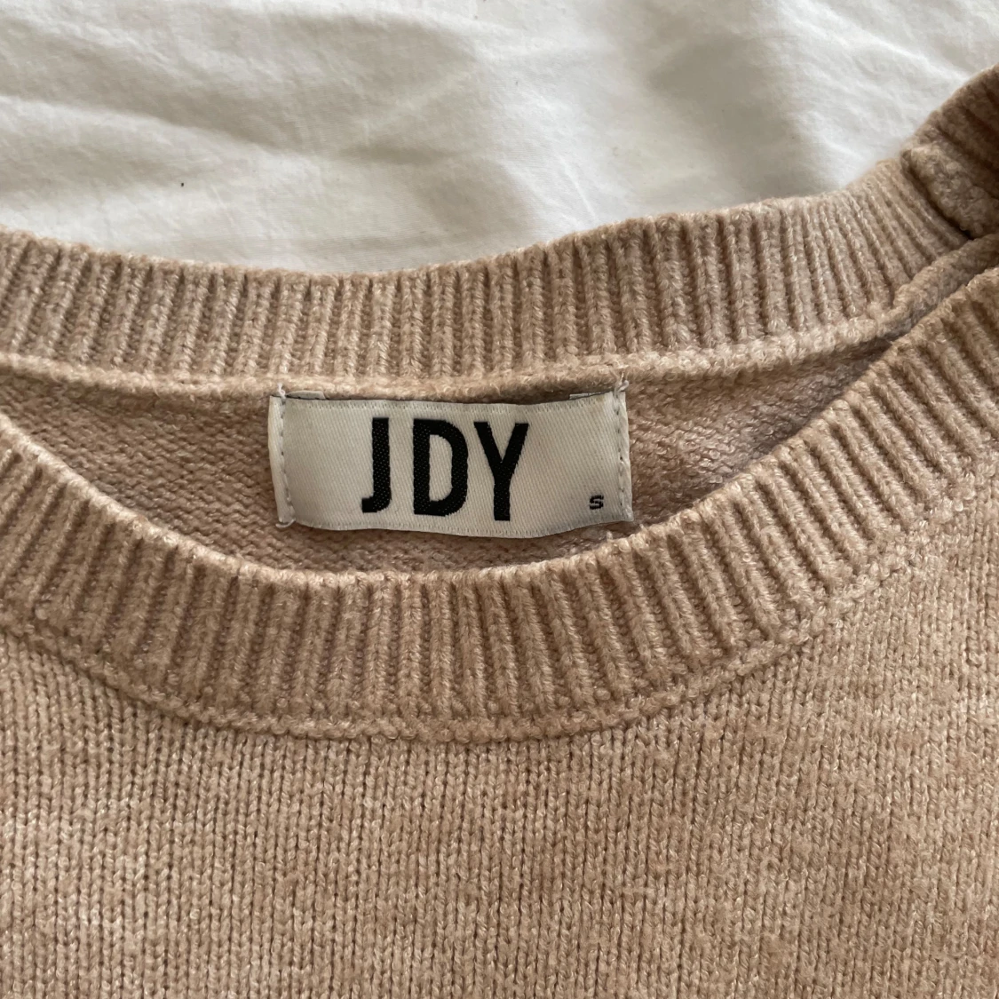 beige stickad tröja - 90