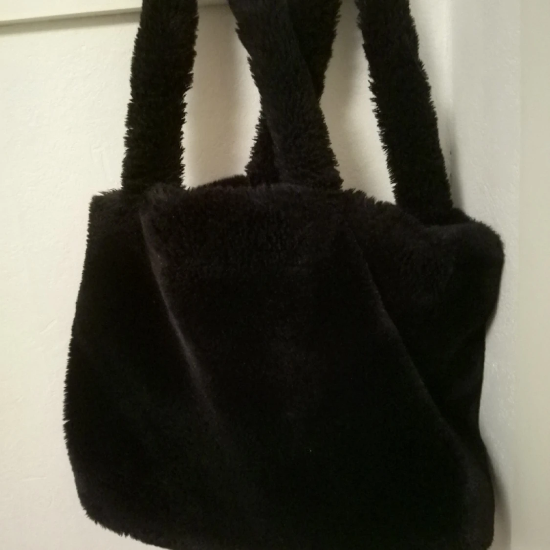 Svart Päls Väska  - 90