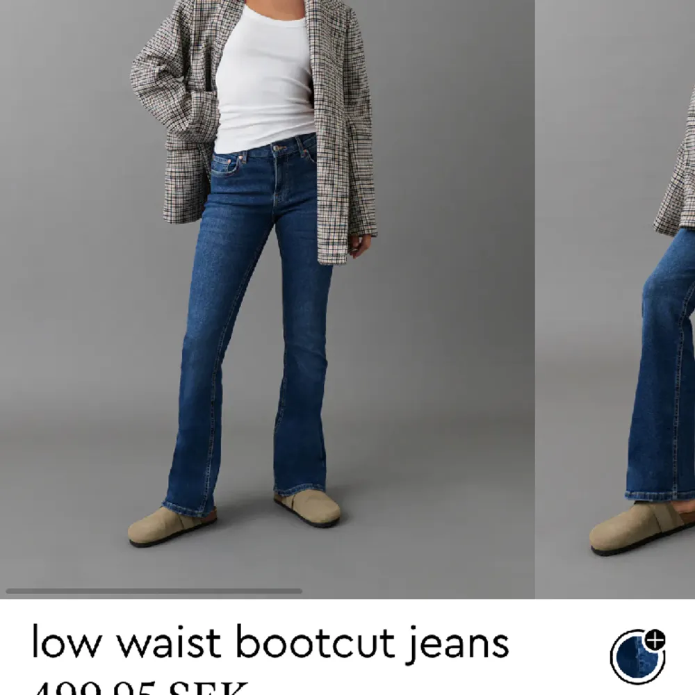 Low waist jeans från Gina😍 jätte fina och sitter jätte bra men har ett par snarlika så dessa är knappt användna och har därför inga defekter o ser helt nya ut🙌. Jeans & Byxor.