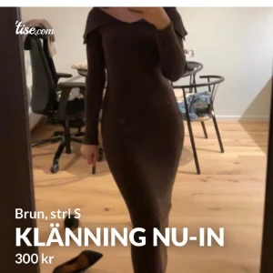 NU-IN klänning  - Riktigt snygg stickad klänning från NU-IN köp på Zalando. Köpt för 679kr. Köpte storlek S, som dock är för stor för mig men fick aldrig tag på en mindre storlek. 