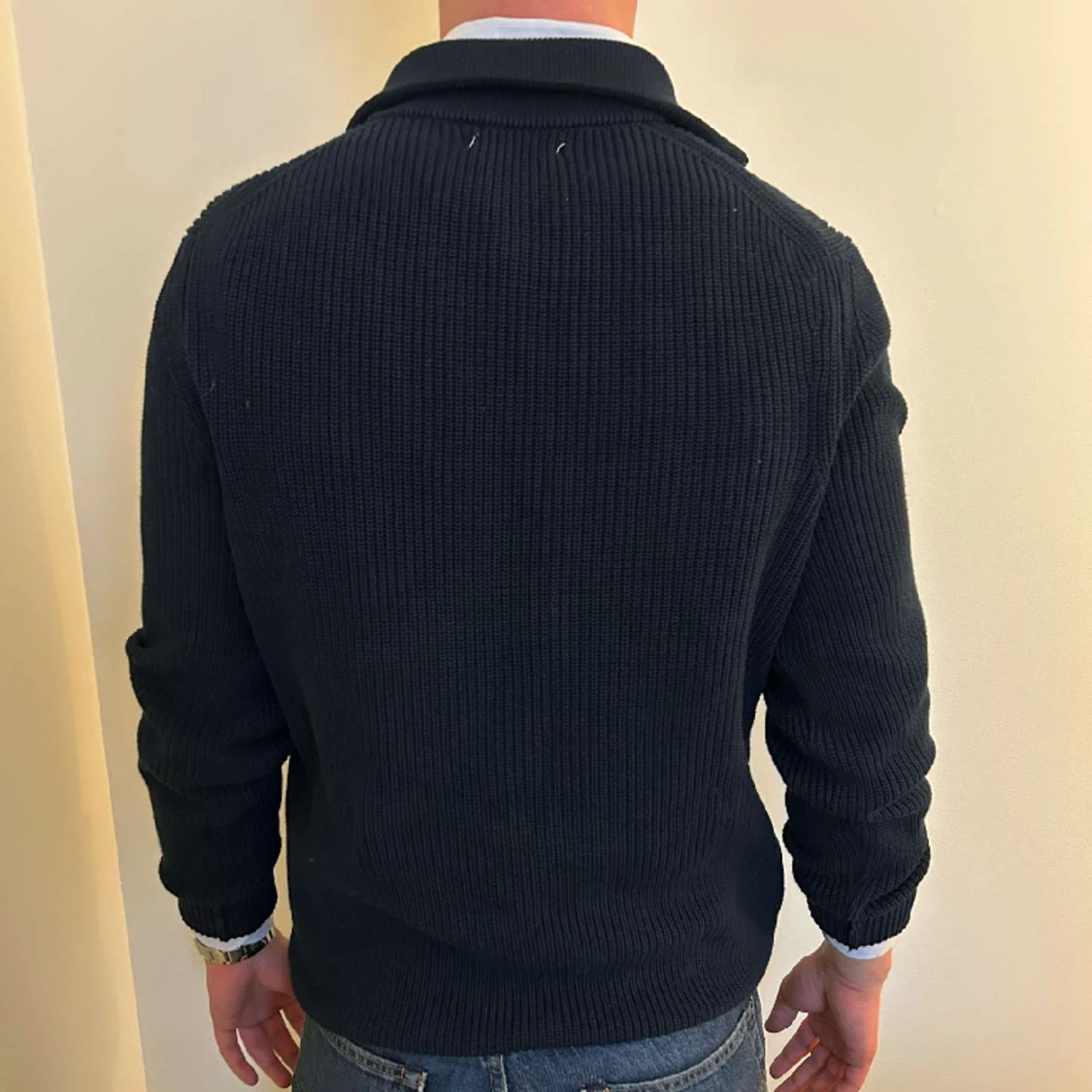 Zara stickad halfzip - 90