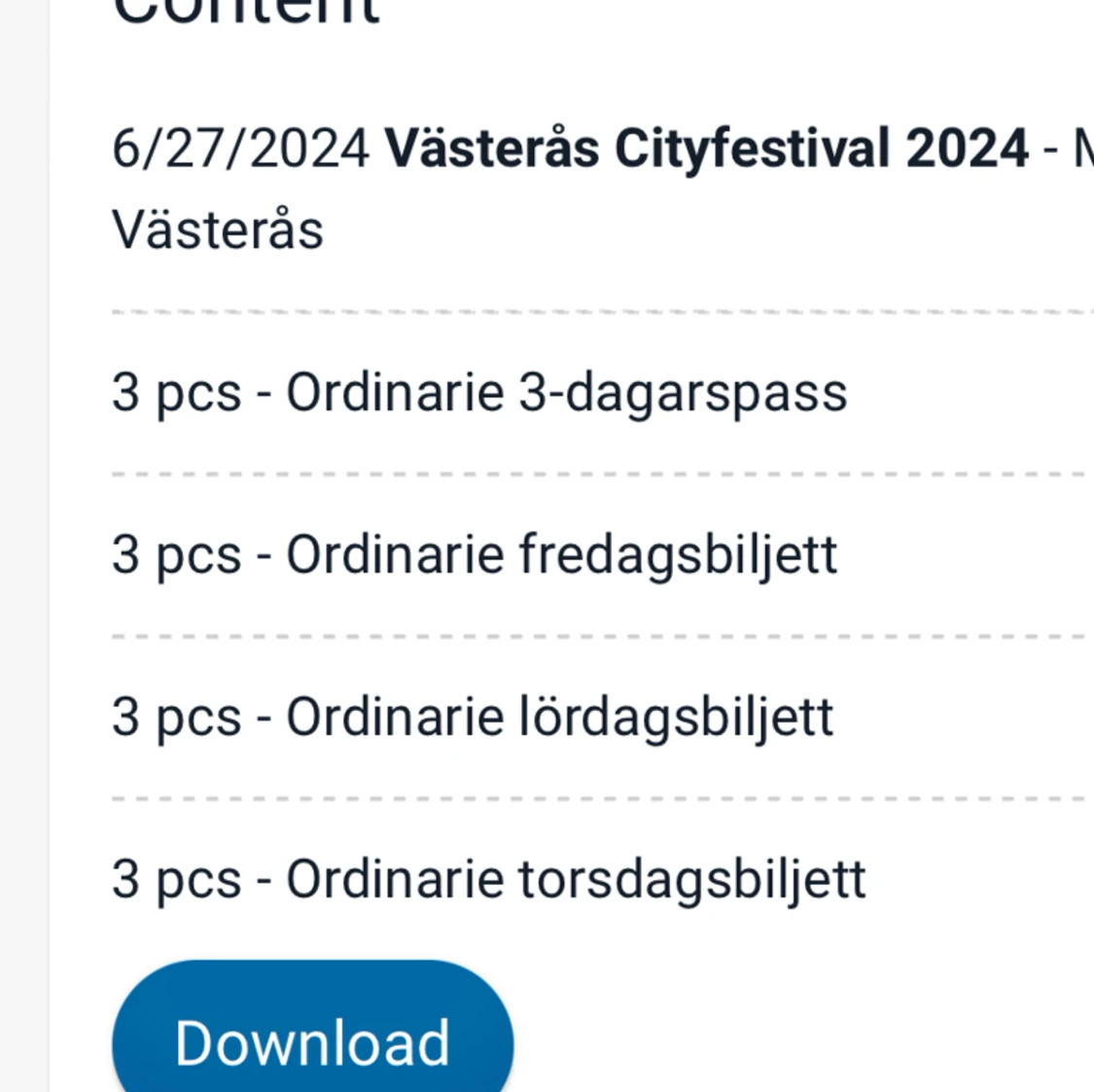 Västerås Cityfestival 2024 - 90