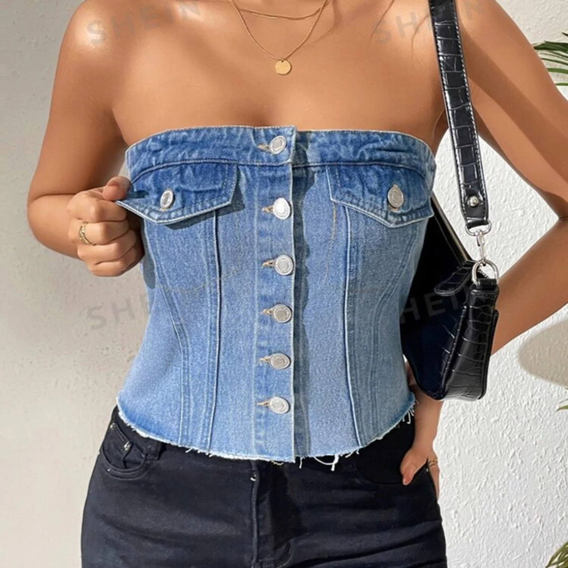 Denim topp